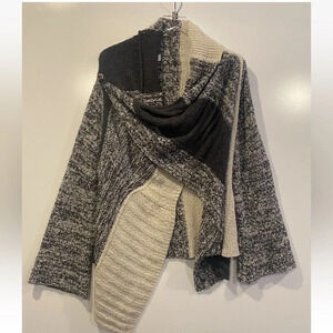 Cannisse Wool Blend Draped Cardigan Sweater Womens Size Medium (bc)‎